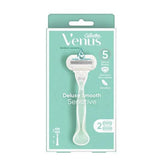 Gillette Venus ماكينة حلاقة Deluxe Smooth Sensitive 5 شفرات and 2 قطعه Anwar Store